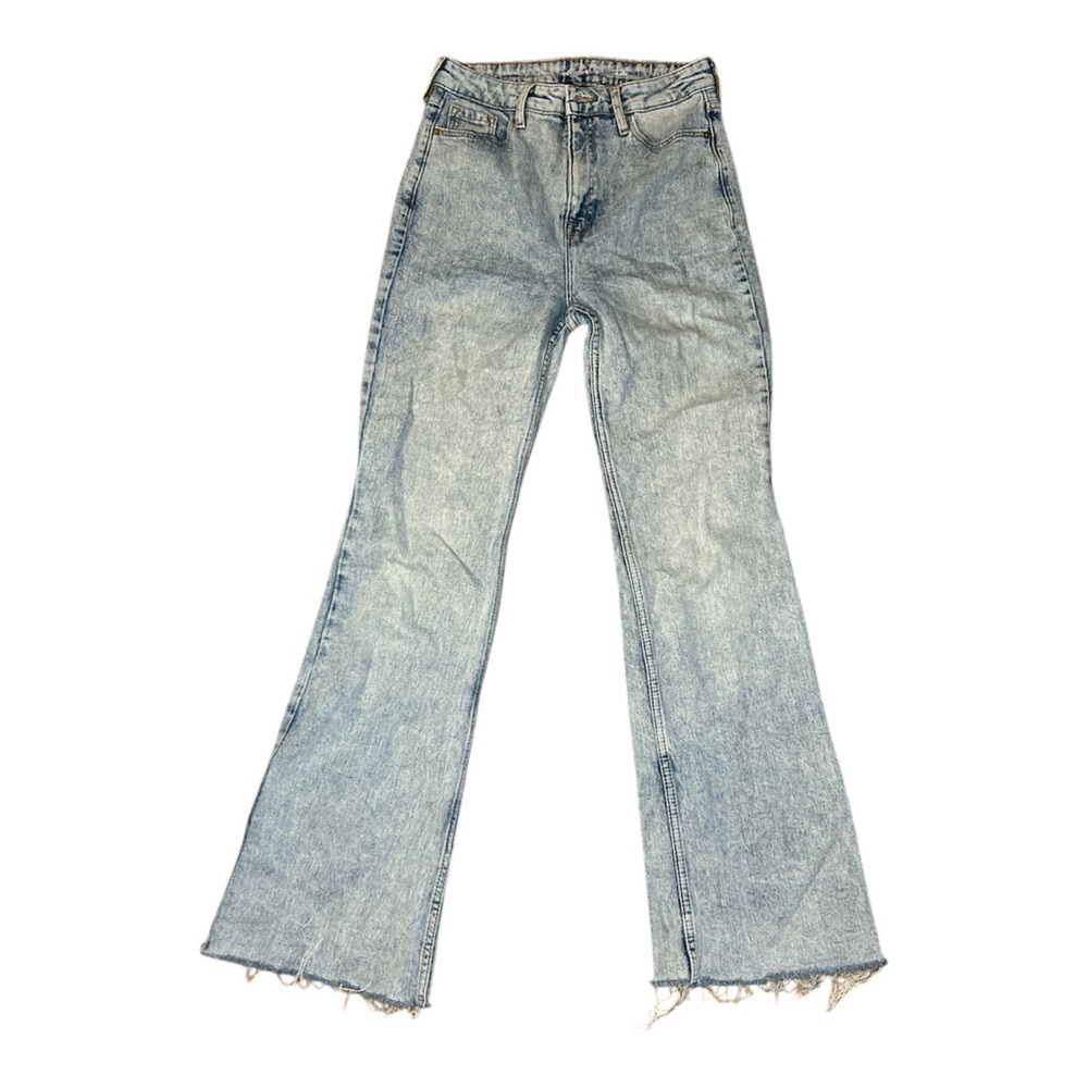 Old navy Women's Light Blue Flared Jeans High Rise Size 4 Cotton 99%